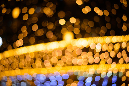The background of the bokeh night city