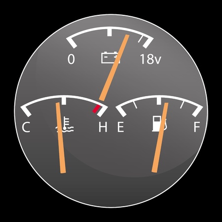 Detail of car gaugesのイラスト素材