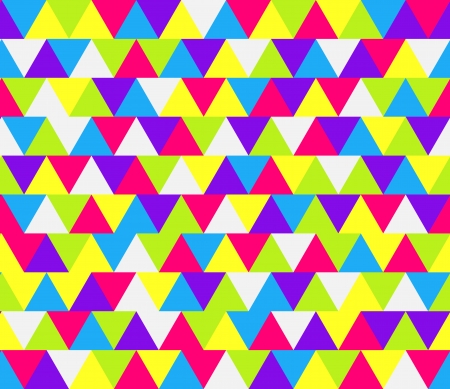Seamless colorful triangle pattern for wallpaper, pattern fills, web page background, surface textures のイラスト素材