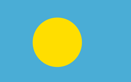 National flag of Palauのイラスト素材