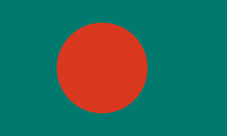 National flag of Bangladeshのイラスト素材