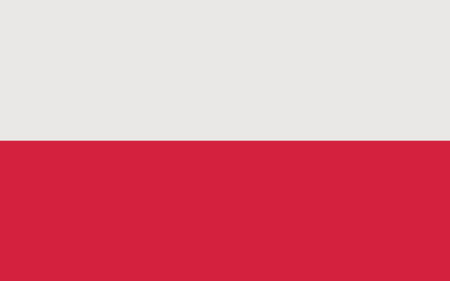 National flag of the Republic of Polandのイラスト素材