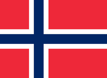 National flag of Norway - 22 16  Nordic cross のイラスト素材