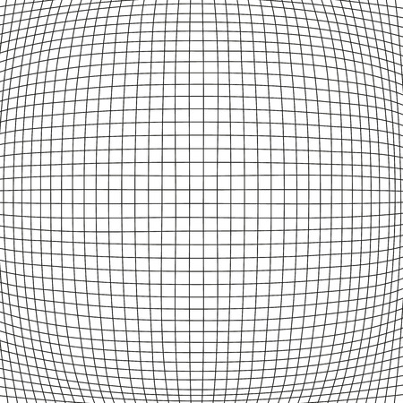 Simple bulge net with black stripes on white backgroundのイラスト素材