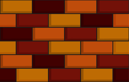 Seamless brick wall pattern in cartoon styleのイラスト素材