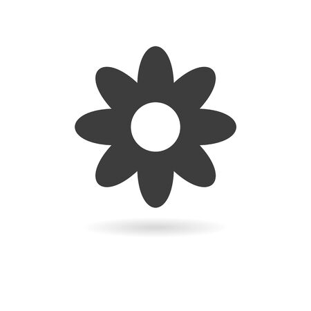 Isolated dark grey icon of   on white background with shadowのイラスト素材