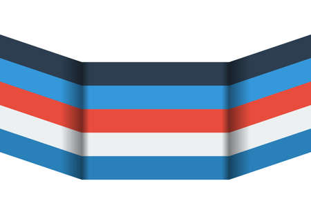 Infographic or banner template with 3 effect - 5 stripes, isolated on whiteのイラスト素材