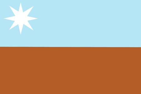 Official flag of Murrawarri Republic - micronation that declared its independence from Australia in 2013 (but was unrecognized by Australian government)のイラスト素材