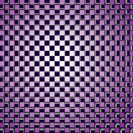 Background consisting of squares correct form with the effect of optical illusion. Vector illustration.のイラスト素材