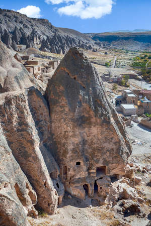 The paths inside Selime Cathedral. Selime Monastery in Cappadocia, Turkey. Selime is town at the end of Ihlara Valley. The Monastery is one of the largest religiのeditorial素材