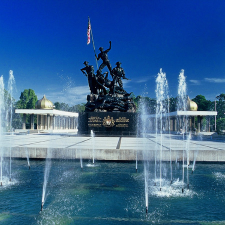 National Monument, Kuala Lumpur, Malaysia.のeditorial素材