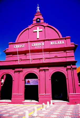 Christ Church, Malacca, Malaysia.のeditorial素材