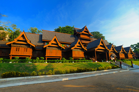 Malacca Sultanate Palace Museum, Malacca, Malaysia.のeditorial素材