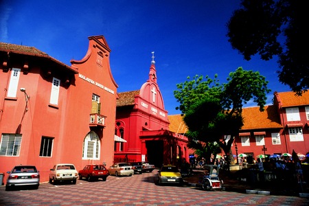 Christ Church, Malacca, Malaysia.のeditorial素材
