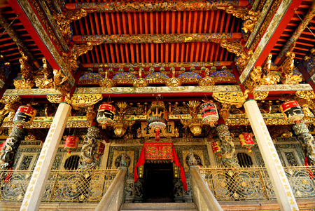 Khoo Kongsi Temple, Georgetown, Penang, Malaysia.のeditorial素材