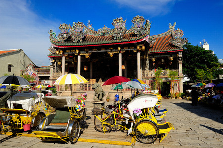 Khoo Kongsi Temple, Georgetown, Penang, Malaysia.のeditorial素材