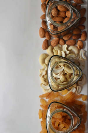 Buy best quality dry fruits online from bigbasket. Variety of almond, badam, cashew, dates, fig, raisins and pistaの写真素材