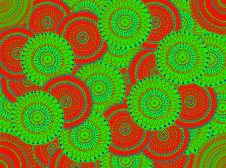 Abstract mandala art with splashing and intricate colorsの写真素材