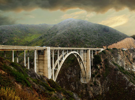 The Big Sur on US One Highway in California, USA