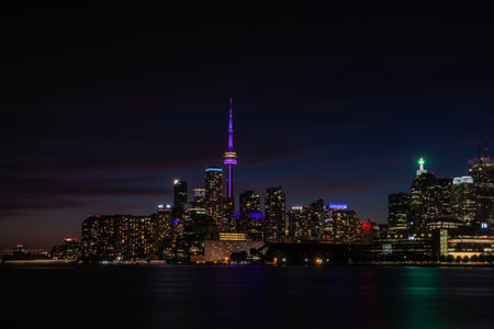 Deep colors of Toronto downtown, Toronto, Canadaの写真素材