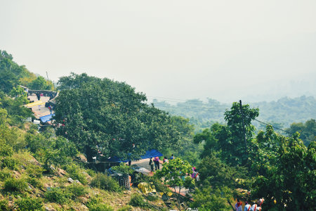 Mountain View at Doi Pha Tang in Thailand.の写真素材