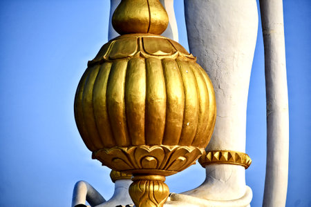 Thai style lanterns in Wat Phra That Doi Suthep, Chiang Mai, Thailandの写真素材