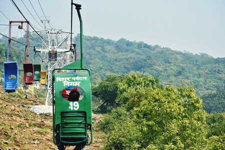 The cable car in Chiang Mai, Thailand.