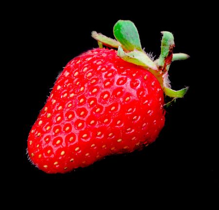 fresh strawberry on the clean isolated backgroundの写真素材