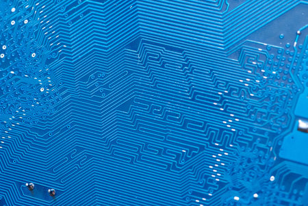 electronic circuit board as an abstract background