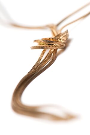 Expensive beautiful bracelet on the white isolated background の写真素材