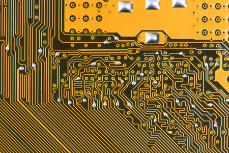 electronic circuit board as an abstract background