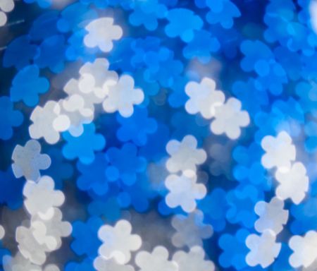 defocused abstract background of color night holiday lights の写真素材