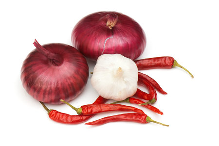 fragrant spices isolated on a white background. studio.の写真素材