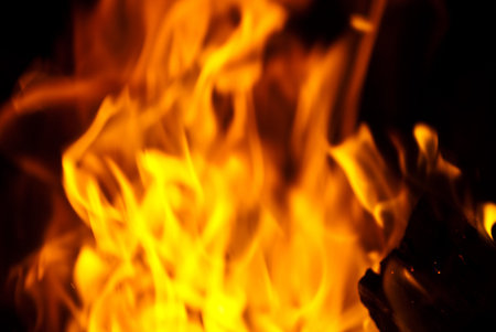 background from a fire, conflagrant firewoods and coals