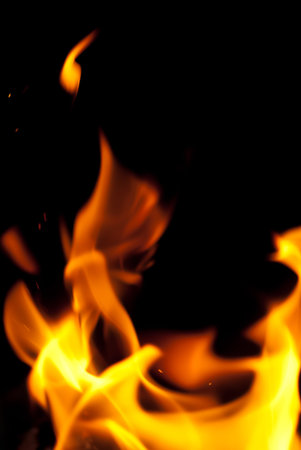 background from a fire, conflagrant firewoods and coals
