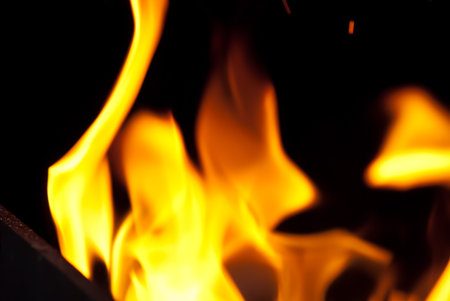 background from a fire, conflagrant firewoods and coals