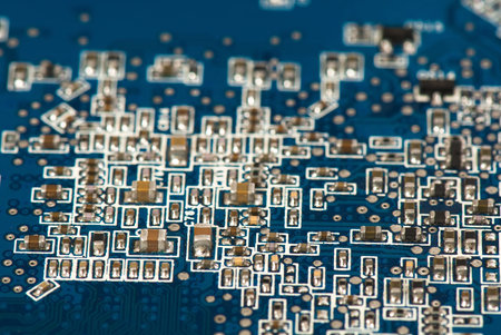 electronic circuit board as an abstract background