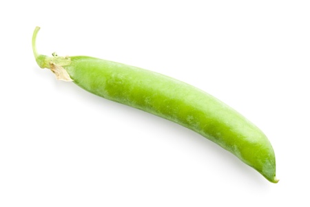 fresh green peas isolated on a white background. Studio photoの写真素材