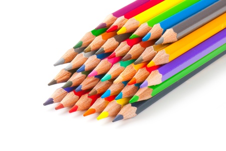 color pencils isolated on a white background. Studio. Picture.の写真素材