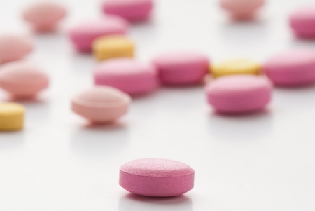 composition of the tablets. studio photography.の写真素材
