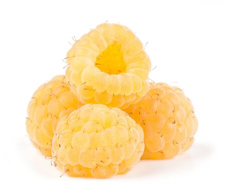composition from  raspberry on the white isolated backgroundの写真素材