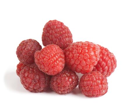 composition from  raspberry on the white isolated backgroundの写真素材