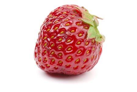 fresh strawberry on the clean isolated backgroundの写真素材