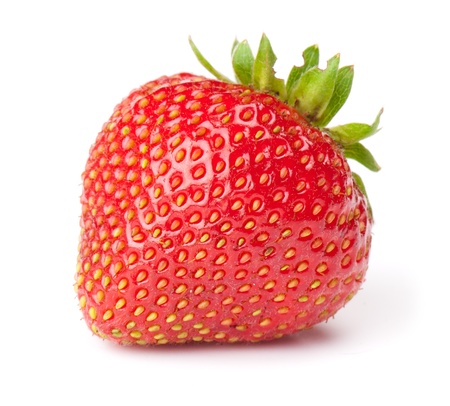fresh strawberry on the clean isolated backgroundの写真素材