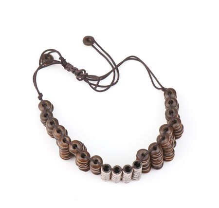 Expensive beautiful bracelet on the white isolated background の写真素材