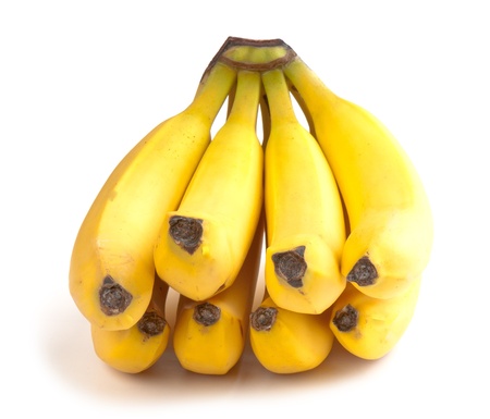 composition of the ripe banana on a white background. studio photographyの写真素材