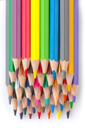 color pencils isolated on a white background. Studio. Picture.の写真素材
