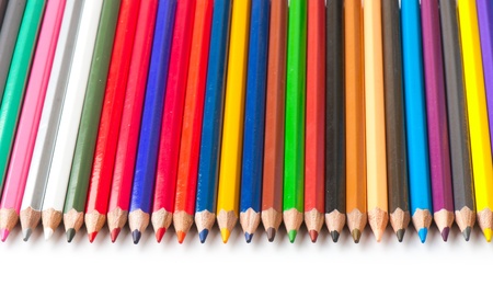 color pencils isolated on a white background. Studio. Picture.の写真素材