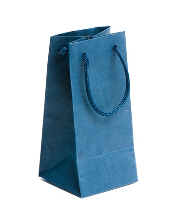 bag of gifts isolated on a white background. Studio photographyの写真素材