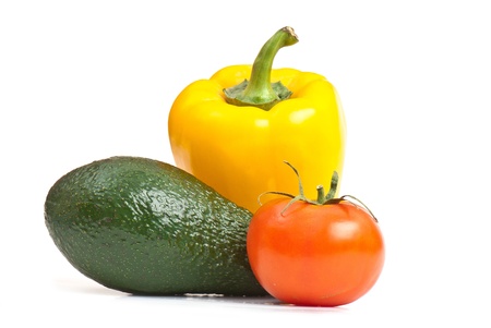 vegetables on the white isolated background.  Studio photoの写真素材